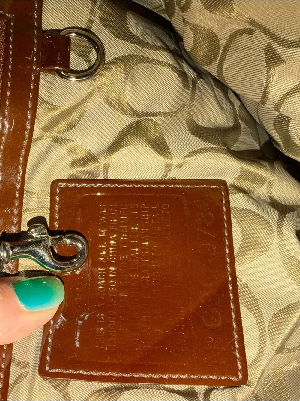 Coach Y2K Suede Hampton Tote Bag